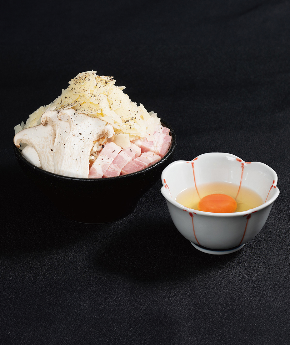 北海道産パルメザンチーズのカルボナーラもんじゃ