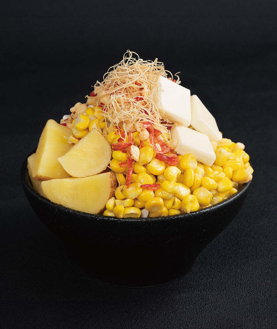 じゃがバタコーンもんじゃ